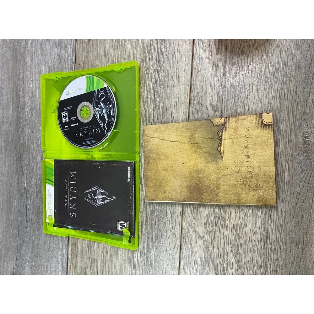 The Elder Scrolls V Skyrim Xbox 360 Bethesda RPG Game‎ with Map and Manual